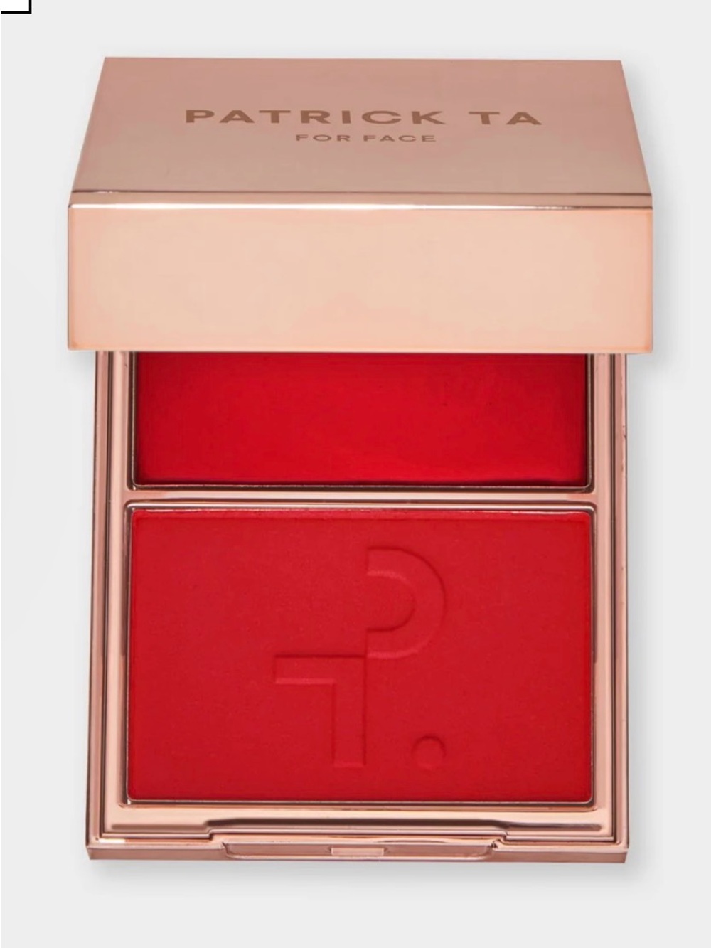 Patrick Ta Major Headlines Crème & Powder Blush Duo in the shade "She Left Me On